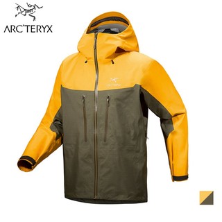 【Arcteryx 始祖鳥 】男 Alpha 防水外套 龍紋綠/艾斯黃 GORE-TEX 夾克 X000006454