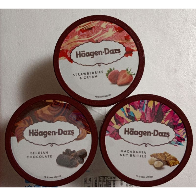 哈根達斯 冰淇淋 473毫升 X 6入 新上架3種口味 草莓 比利時巧克力 夏威夷脆果仁