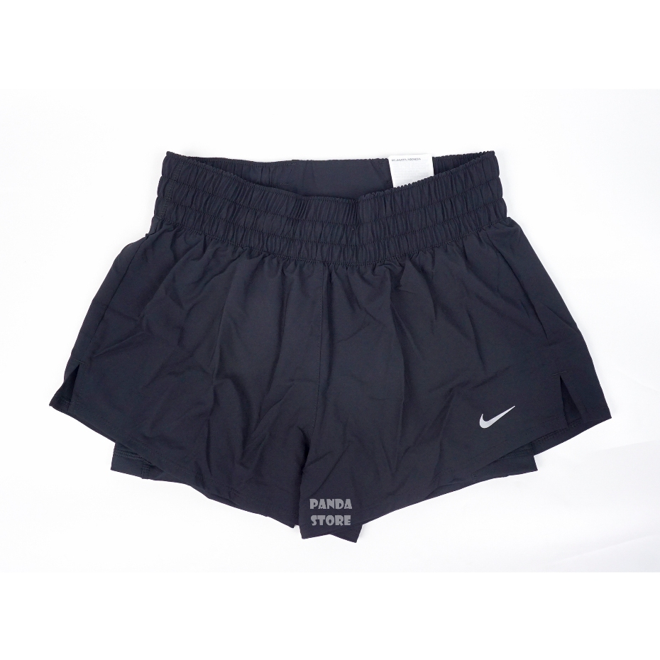 胖達）NIKE ONE DRI-FIT 內裏 快乾排汗 彈性 跑步 運動短褲 運動褲 DX6013-010 黑 女