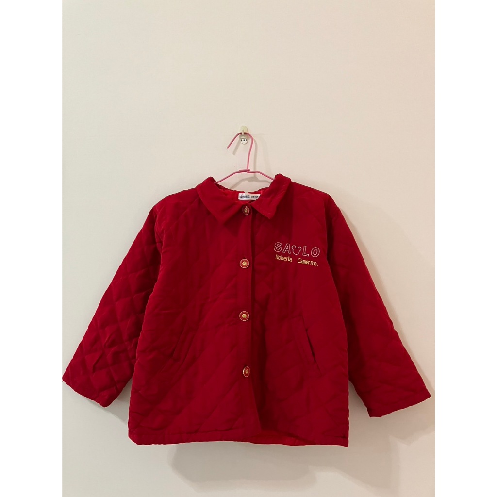 [二手童裝] roberta camerno紅色鋪棉外套/越南製/16號