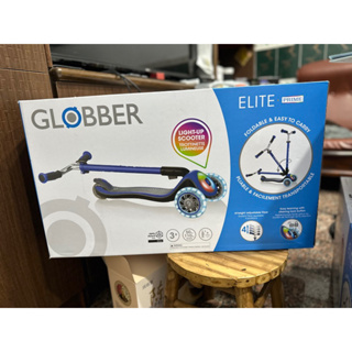 GLOBBER 2合1三輪折疊滑板車大師版(酷炫白光發光輪)