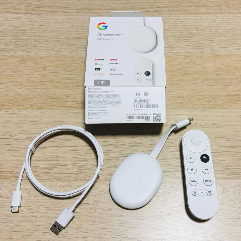 Google Chromecast HD電視棒保固內（GoogleTV第四代）