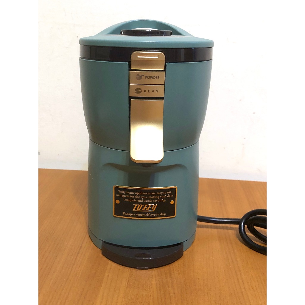 日本Toffy Aroma K-CM7 湖水綠 自動研磨咖啡機