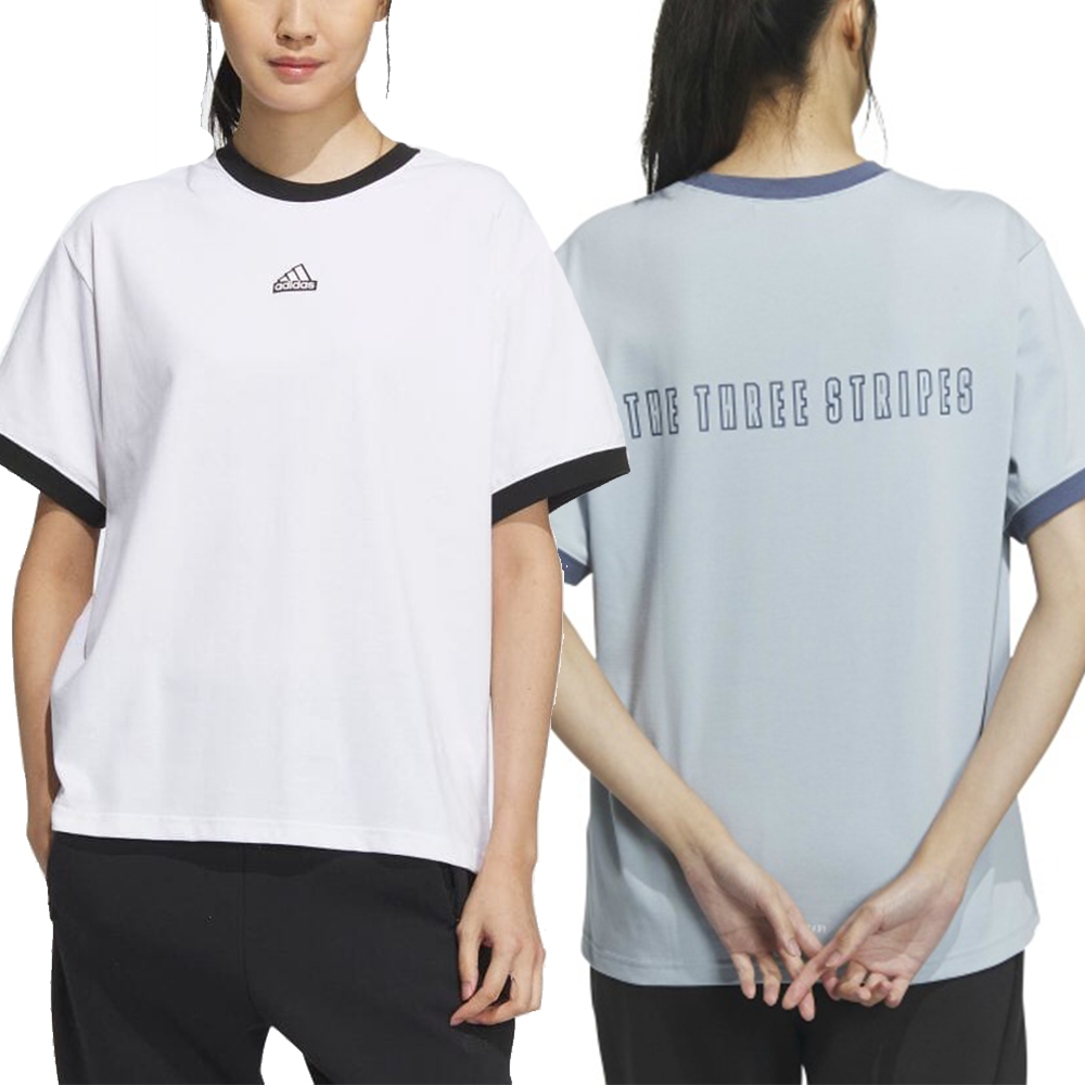 ADIDAS 女 WORD SS TEE 短袖上衣 - IM8746 IM8748