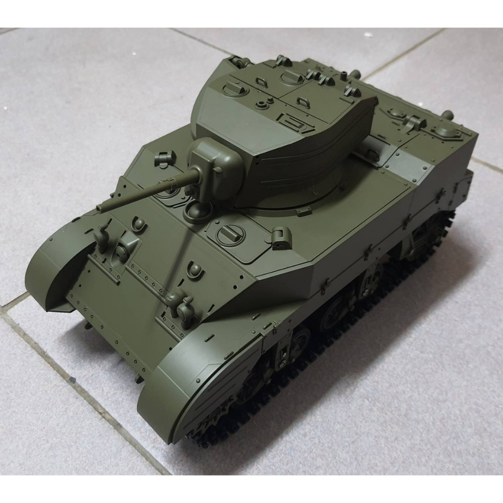 《玩點子》COOL BANK：M5A1。遙控戰車 坦克【非恆龍。塑膠砲縮版。3400元】
