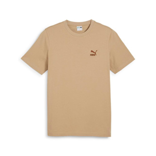 PUMA 短袖上衣 流行系列Classics短袖T恤(M) 男 67918783 棕色 現貨