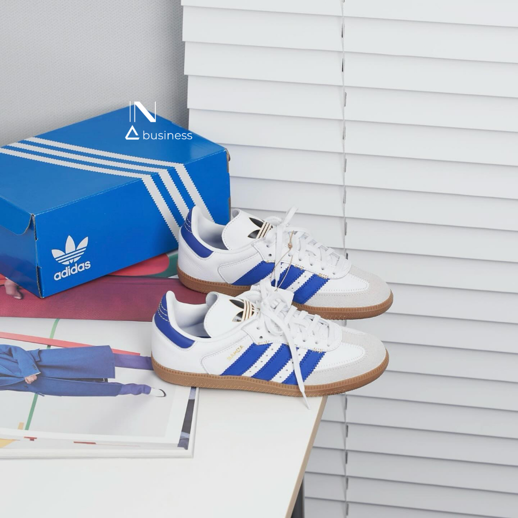 Adidas Originals Samba OG 海軍藍 粗三線 白藍 拼接 復古鞋 IF1813