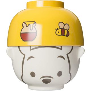 日本Disney 小熊維尼汁椀茶碗套組 汁椀茶碗 迪士尼 小熊維尼 Pooh 可微波爐 可洗碗機