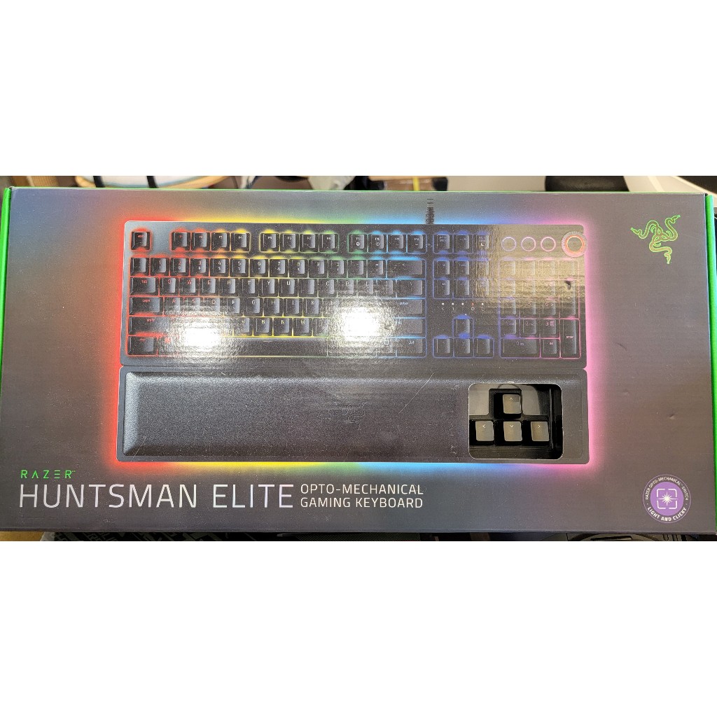 Razer 雷蛇 Huntsman Elite 獵魂光蛛 RBG Gaming 鍵盤英文 (紫軸)