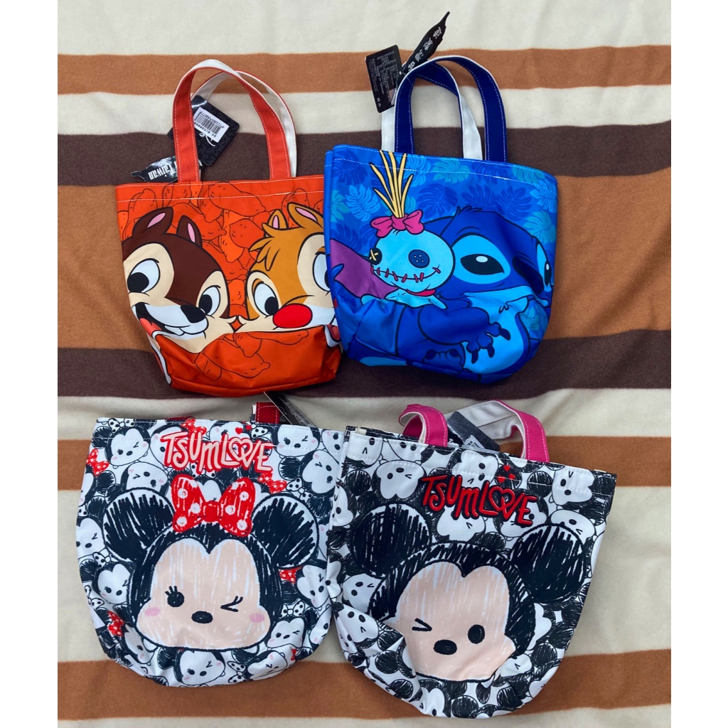 正版現貨迪士尼手提袋 環保購物袋 新款台灣製 迪士尼提袋 餐袋 便當袋 帆布手提袋 米奇 史迪奇