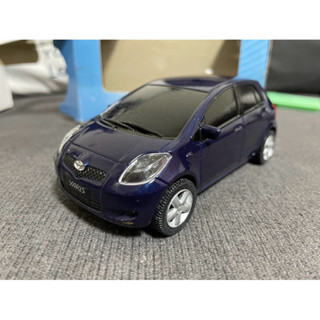 toyota 臺灣豐田原廠出品迴力車 約1/32 yaris 塑制模型迴力車 模型 深藍色