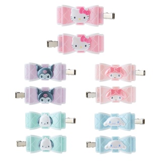 Sanrio 三麗鷗 珠光蝴蝶結造型瀏海夾 髮夾組
