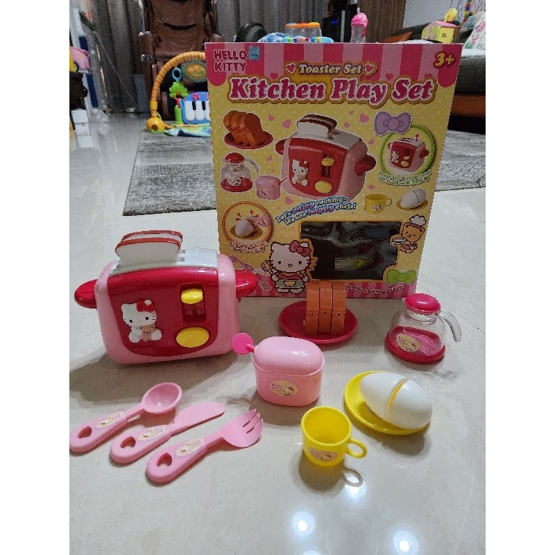 [二手] 正版Hello Kitty麵包機 三麗歐 KT烤麵包機 女孩玩具 家家酒 玩具 配件齊全