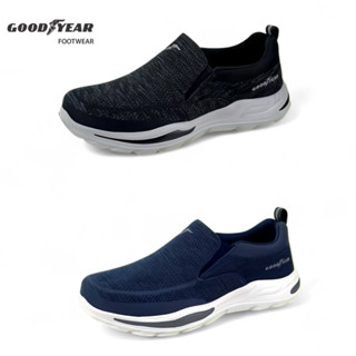GOODYEAR 固特異 健走鞋 羽量防潑水健走鞋 走路鞋 防潑水 男款運動休閒健走鞋 懶人鞋 直套 GAMR43240