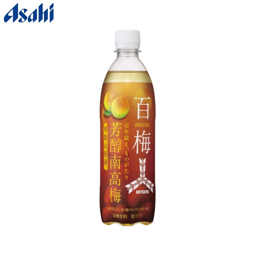 【餅之鋪】日本 Asahi 三矢 南高梅 梅子蘇打飲 汽水500ml❰賞味期限2024.09.30❱
