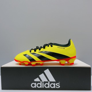 adidas PREDATOR LEAGUE MG J 中童 黃色 戶外 塑膠釘 運動 足球鞋 IE2615