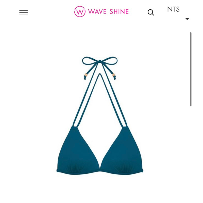 wave shine 二代雙綁超激升美波比基尼 尼羅河藍(S)
