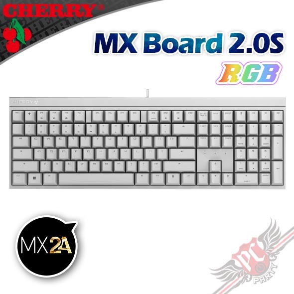 CHERRY 德國原廠 MX BOARD 2.0S RGB MX2A 中文 正刻 有線電競機械式鍵盤 PCPARTY