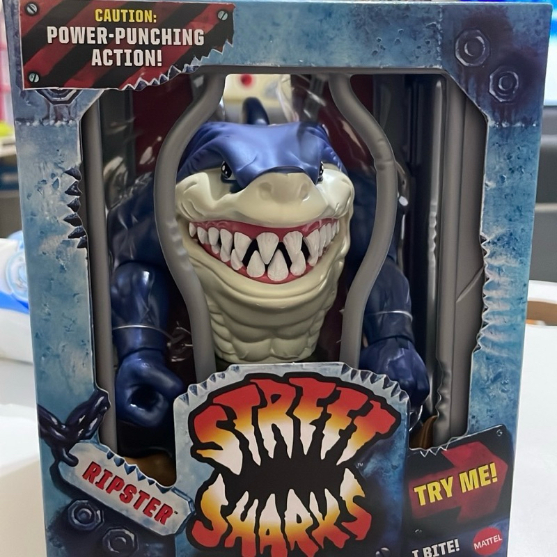 在台現貨 MATTEL美版復刻版鯊魚俠STREET SHARKS,RIPSTER大俠歐尼爾,可動公仔