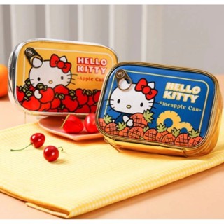全新現貨馬上出 momo集點 hello kitty水果罐頭造型收納包 化妝包