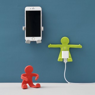 小人造型可彎曲掛勾 掛勾 壁掛 充電架 牆掛 置物架 鑰匙鉤 造型掛勾 任意彎曲 收納架 衣帽掛鈎 插頭掛鉤