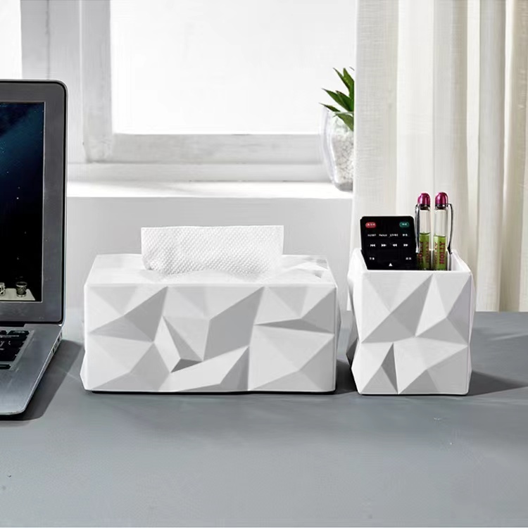【德金】個性設計桌面紙巾盒 簡約輕奢高檔面紙盒 衛生紙盒 桌上收納 抽紙盒 紙巾收納 桌面收納