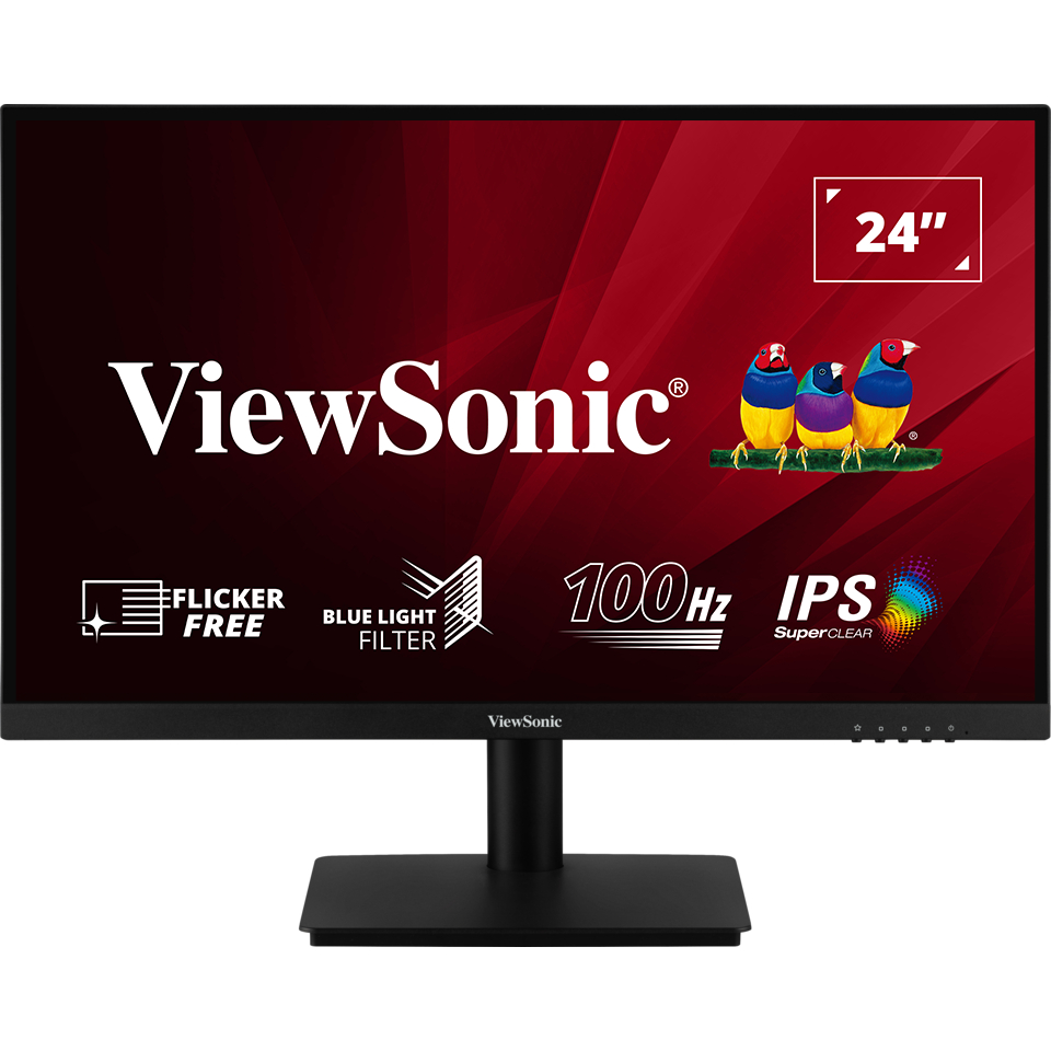 ViewSonic 優派 VA2406-MH 窄邊美型螢幕(24型/FHD/HDMI/100Hz/喇叭) I 福利品