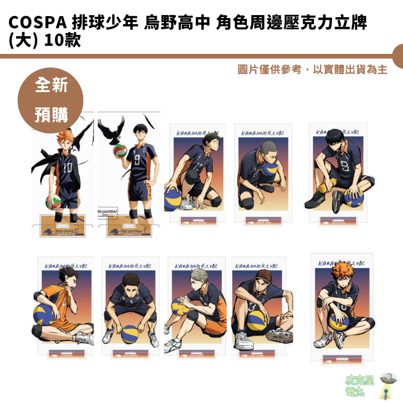COSPA 排球少年 烏野高中 角色周邊壓克力立牌(大) 8款分售 6/9結單【皮克星】預購8月