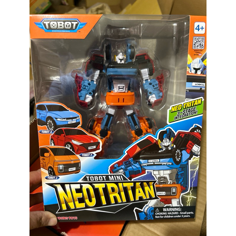 全新現貨-NEW TOBOT 機器戰士 宇宙奇兵 mini 迷你版 NEO TRITAN三合一 變形機器人YT01161
