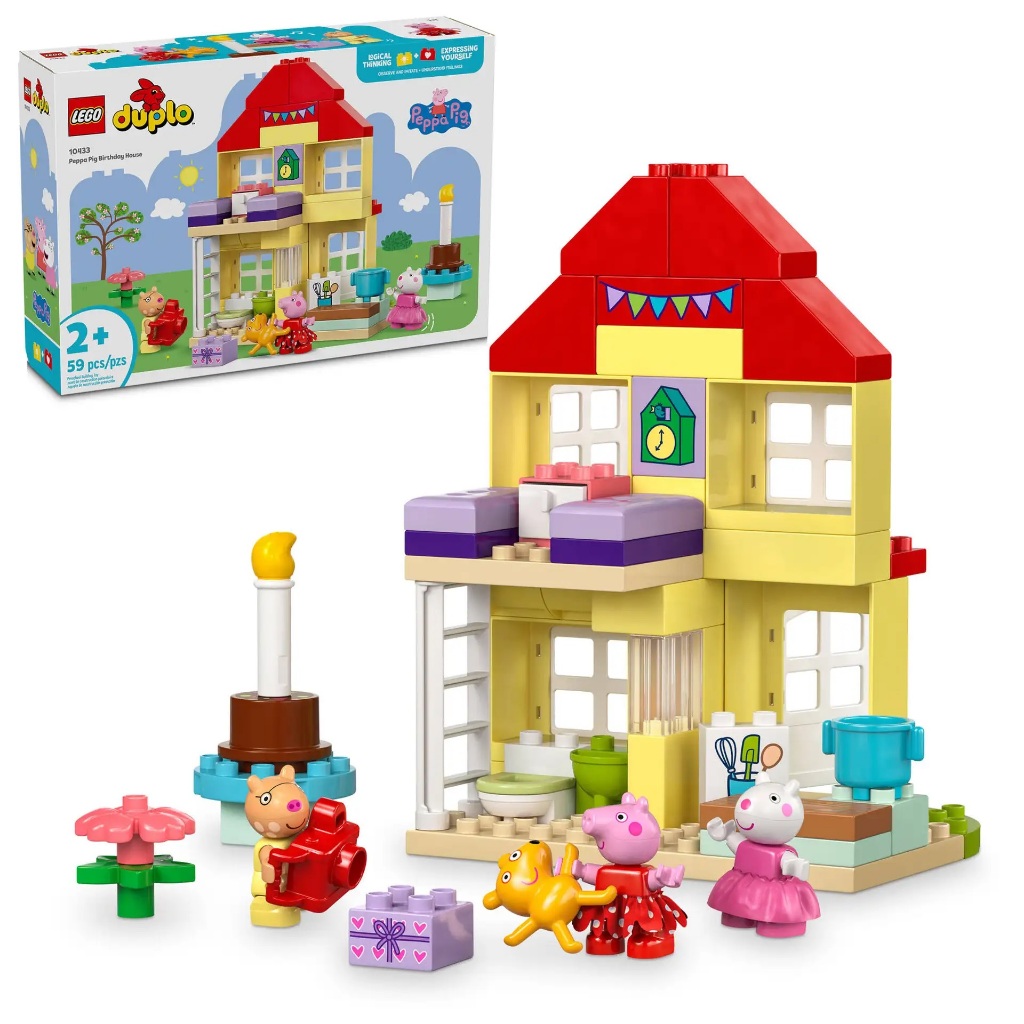 LEGO 樂高 10433 DUPLO 德寶系列 粉紅豬小妹 生日屋