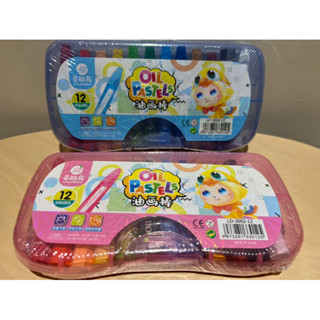 ！現貨！三款隨機出貨 卡通尼樂園 油畫棒 12色 油畫筆 蠟筆 畫畫筆