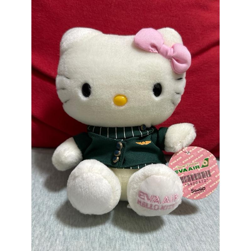 長榮航空-絕版收藏：Hello Kitty空姊裝絨毛娃娃-EVA AIRxSanrio