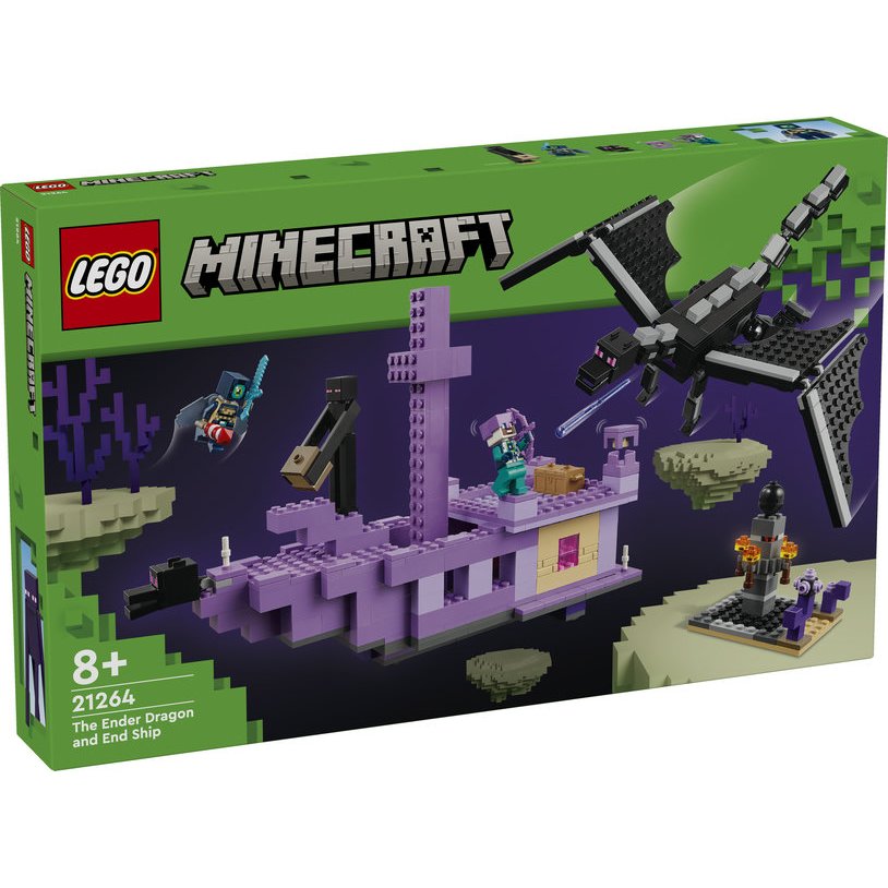 【台中翔智積木】樂高 LEGO Minecraft 創世神 麥塊 21264 終界龍和終界船