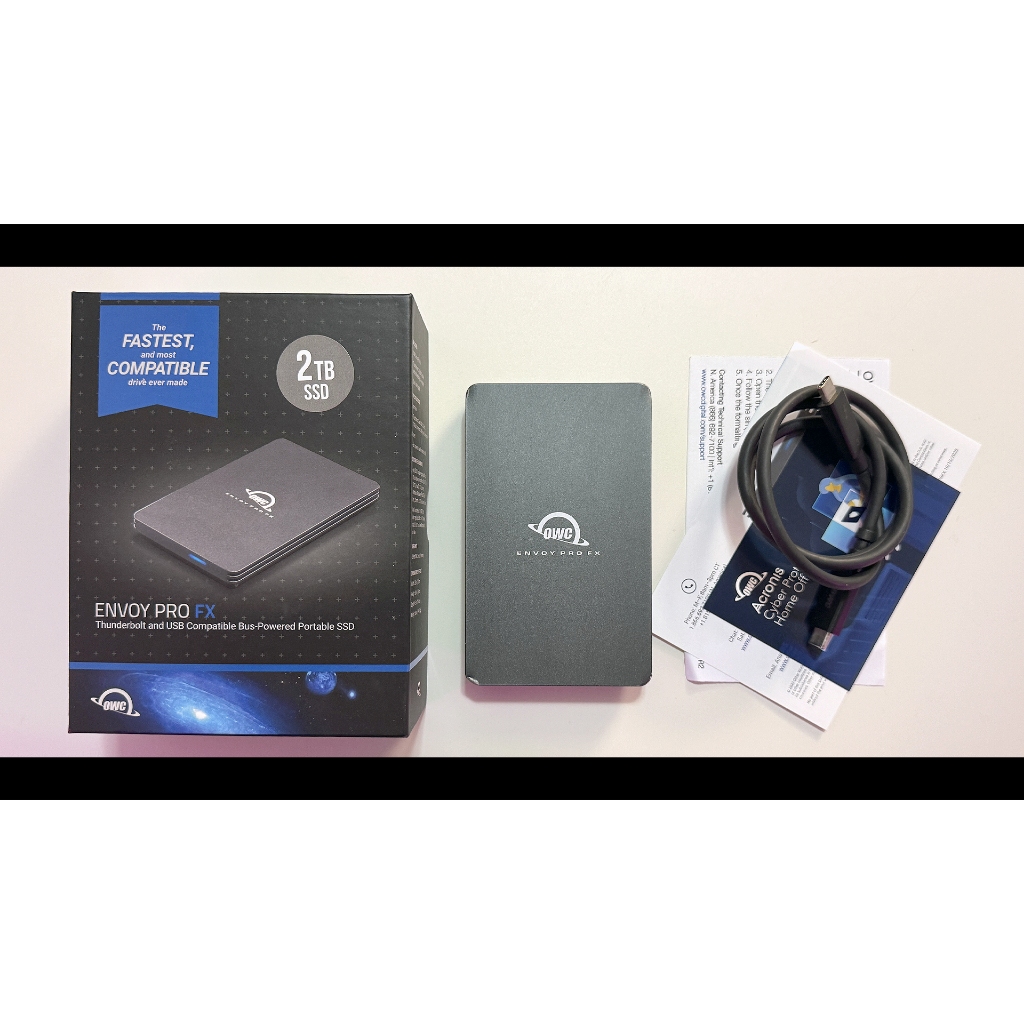 【 王阿姨二手店】2TB 外接SSD 硬碟 OWC Envoy Pro FX Thunerbolt USB 3.2