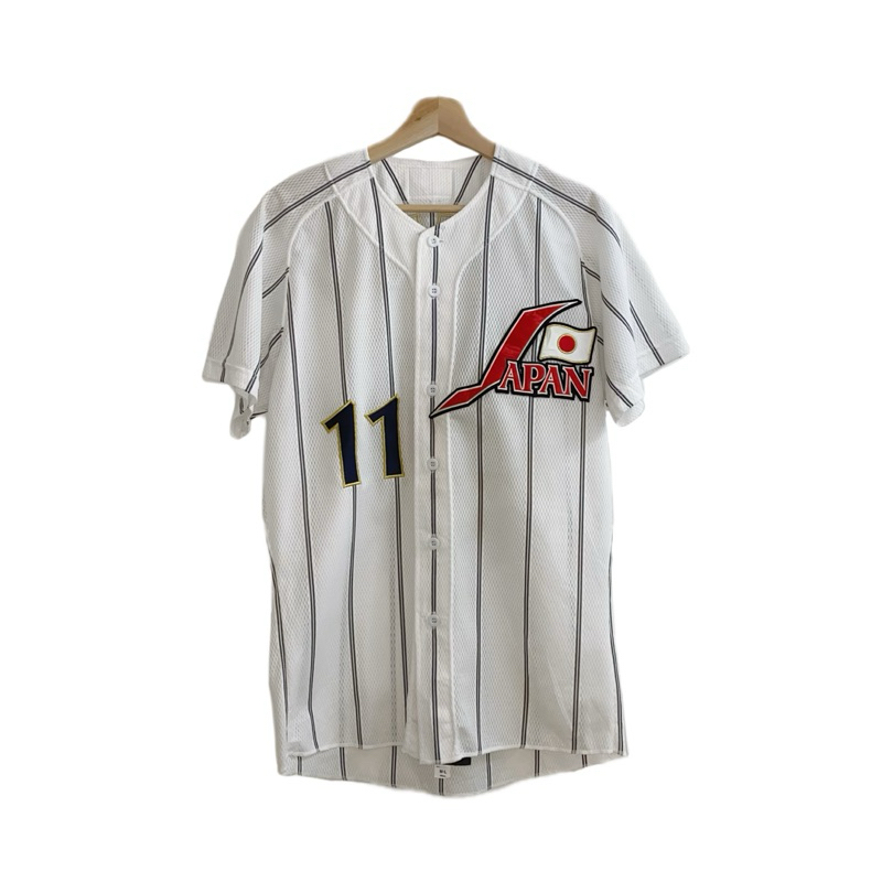 怪獸古著™ Mizuno 2008年日本棒球國家代表隊 川上憲伸 棒球衣 20240603003