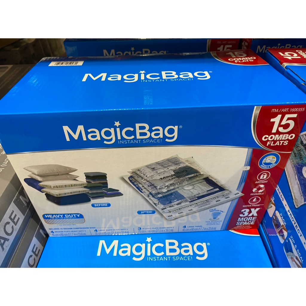 🚀2️⃣4️⃣🅷快速出貨🔥Costco 好市多代購 MagicBag 真空壓縮收納袋 15入