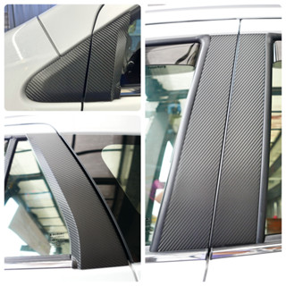 SUZUKI S-Cross / SX4【ABC柱卡夢保護貼】3M 不殘膠 車貼專用膠膜 B柱 中柱