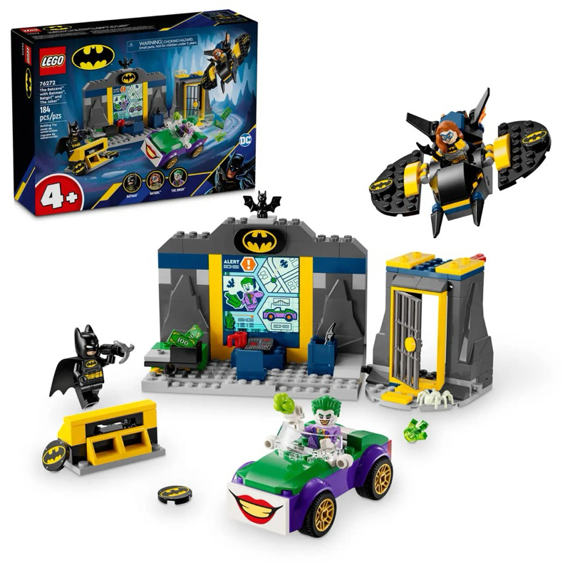 Home&amp;brick LEGO 76272 蝙蝠俠、蝙蝠女及小丑的蝙蝠洞對決 DC