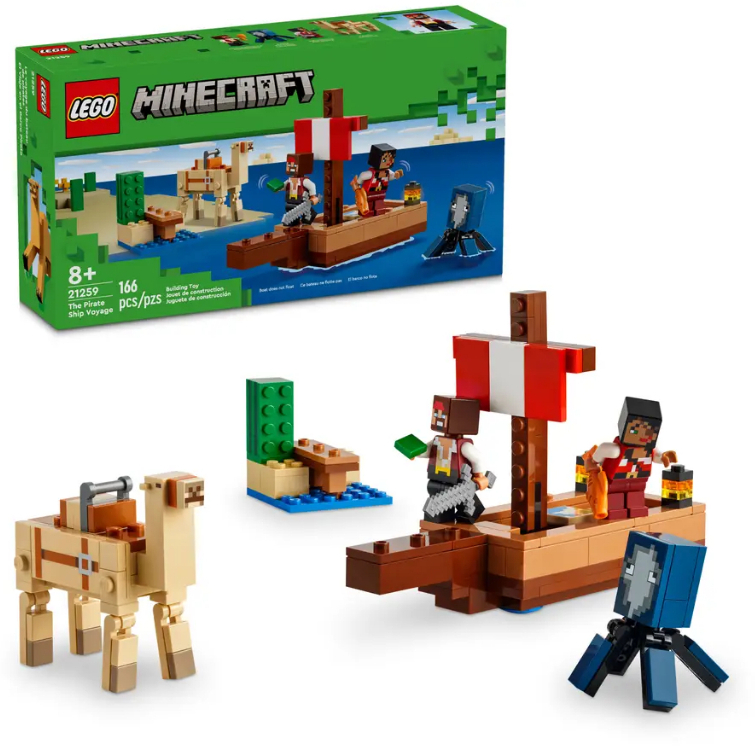 【台南樂高 益同趣】LEGO 21259 海盜船航行 Minecraft® 創世神系列 麥塊