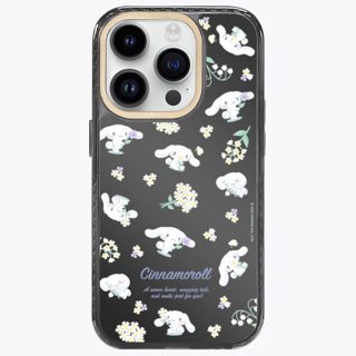 LANIS 三麗鷗正版 磁吸版 透黑框 大耳狗喜拿 鏡面小花 手機防摔殼 iPhone 16 15 14 Pro Max
