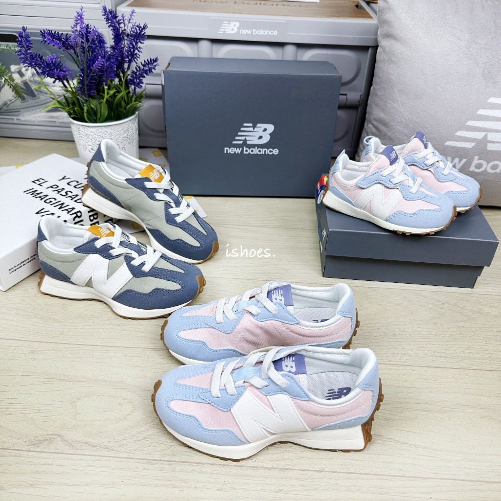 iShoes正品 New Balance 327 中童 童鞋 免綁鞋帶 運動鞋 PH327SK PH327SM W