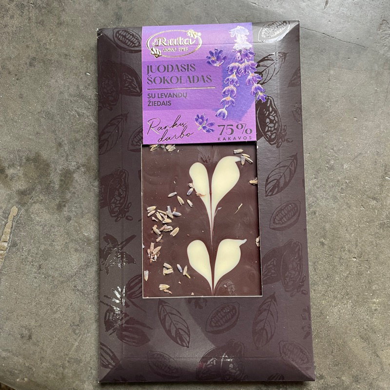 🔴即期特賣 6/19到期 立陶宛百年品牌國寶級巧克力 Ruta 露特 75% 薰衣草巧克力