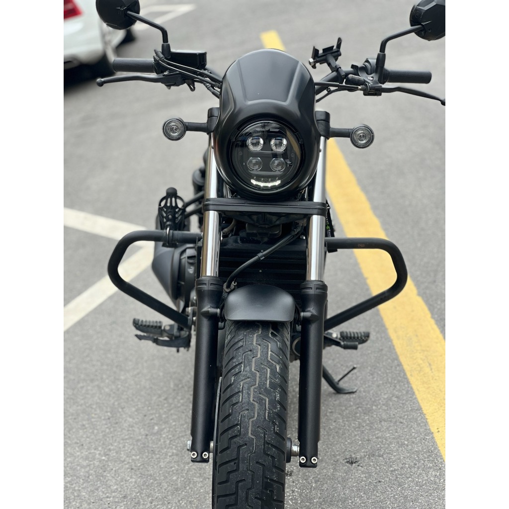銳伯500車身防摔球 適用於 Honda 銳伯500改裝排氣管防倒球 Rebel 1100T  rebel500