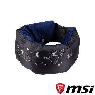 MSI 微星 兩用毛毯頸枕 WD_BLACK 按壓自動充氣頸枕