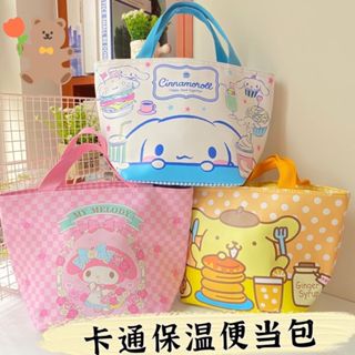 cocopig2000#保溫便當包布丁狗大耳狗玉桂狗手提包卡通保溫保冷飯盒袋手提便當包新款