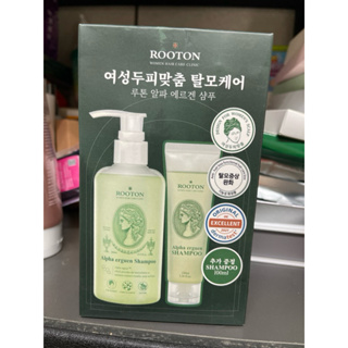 韓國 ROOTON 甦活植萃洗髮精 300ml+100ml女性頭皮護理 護髮素