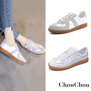 【ChouChou】舒適真皮德訓小白鞋 德訓鞋 真皮德訓鞋 小白鞋 富發牌旗鑑店