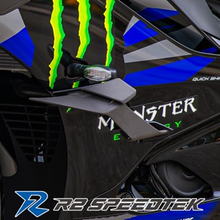 翰林🆁🅰🅲🅸🅽🅶二輪 R2 UMW YZF R15 V4 R15M 定風翼 側導流 車殼 保護 套件