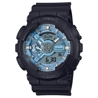 【CASIO】卡西歐 G-SHOCK冰藍配色雙顯錶 GA-110CD-1A2 臺灣卡西歐保固一年