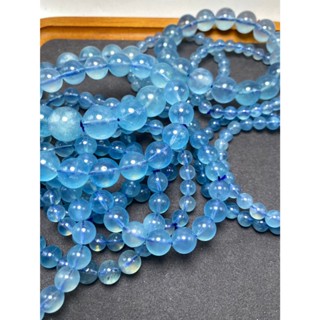 【Rich手作】6A 海藍寶 海水藍寶 手鍊 手珠 手串 冰透 現貨在臺 藍色水晶 水晶